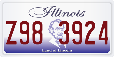 IL license plate Z983924
