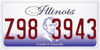 IL license plate Z983943