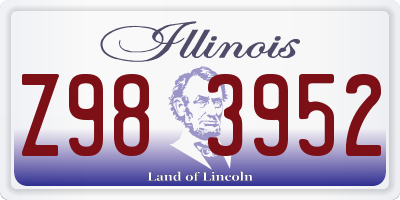 IL license plate Z983952