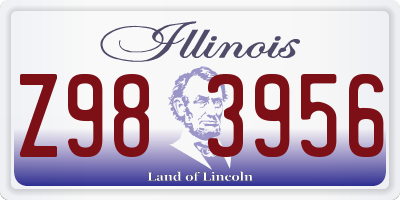 IL license plate Z983956