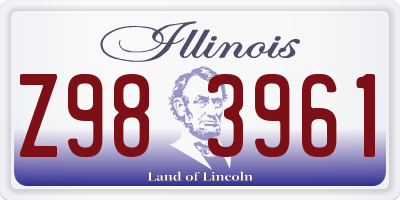 IL license plate Z983961