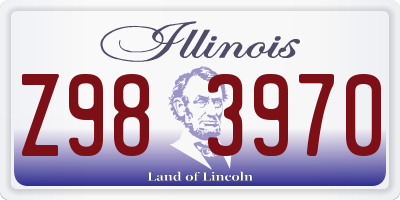 IL license plate Z983970