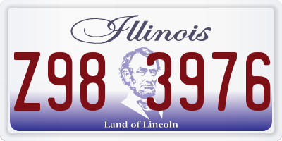 IL license plate Z983976