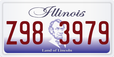 IL license plate Z983979