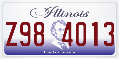 IL license plate Z984013