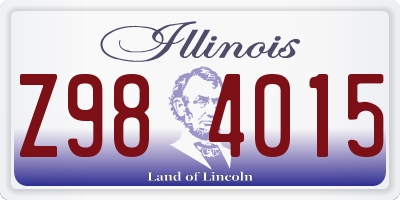IL license plate Z984015