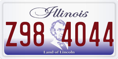 IL license plate Z984044