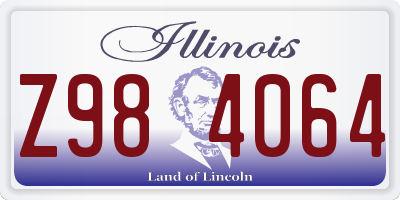 IL license plate Z984064