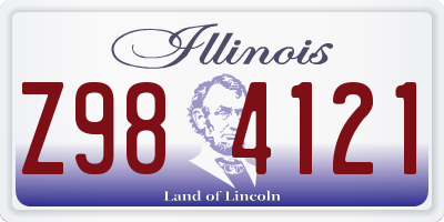 IL license plate Z984121