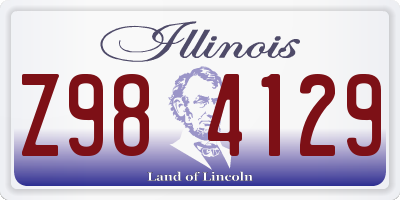 IL license plate Z984129
