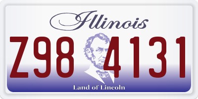 IL license plate Z984131