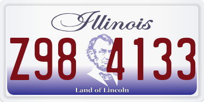 IL license plate Z984133