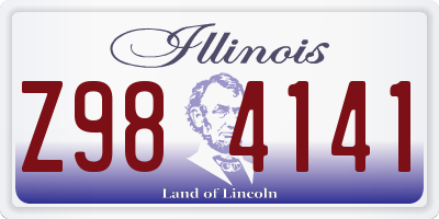 IL license plate Z984141