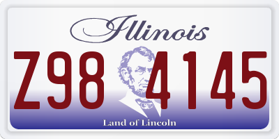 IL license plate Z984145