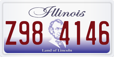 IL license plate Z984146