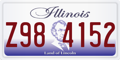 IL license plate Z984152