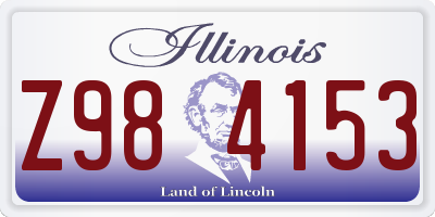 IL license plate Z984153