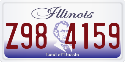 IL license plate Z984159
