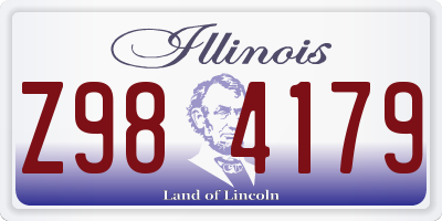 IL license plate Z984179
