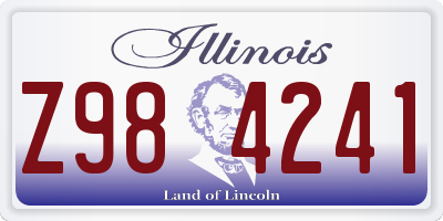 IL license plate Z984241