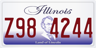 IL license plate Z984244