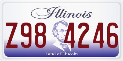 IL license plate Z984246