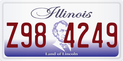 IL license plate Z984249