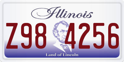 IL license plate Z984256