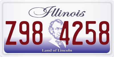 IL license plate Z984258