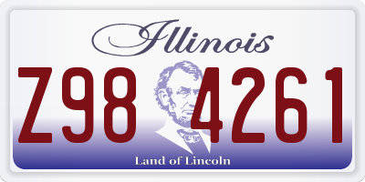 IL license plate Z984261