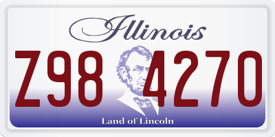 IL license plate Z984270