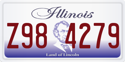 IL license plate Z984279