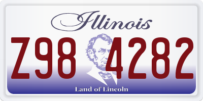IL license plate Z984282