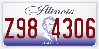 IL license plate Z984306