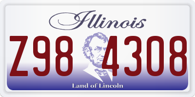 IL license plate Z984308