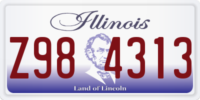 IL license plate Z984313