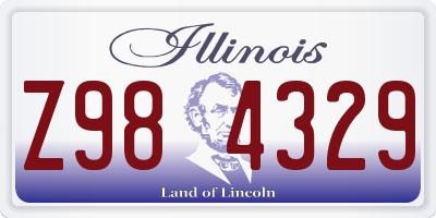 IL license plate Z984329