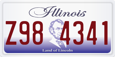 IL license plate Z984341
