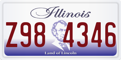 IL license plate Z984346