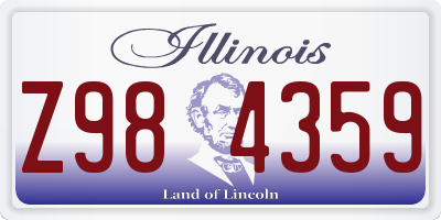 IL license plate Z984359