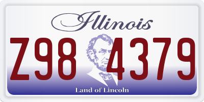 IL license plate Z984379