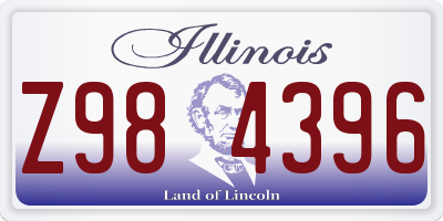 IL license plate Z984396