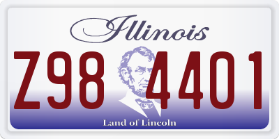 IL license plate Z984401