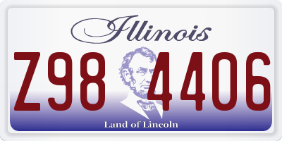 IL license plate Z984406
