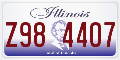 IL license plate Z984407