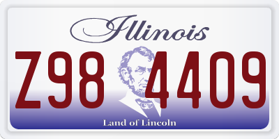 IL license plate Z984409