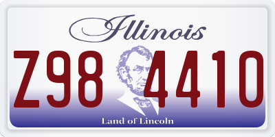 IL license plate Z984410