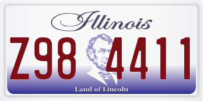 IL license plate Z984411