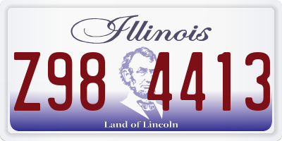 IL license plate Z984413
