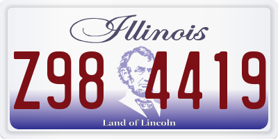 IL license plate Z984419
